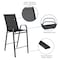 Flash Furniture 3 Piece Glass Bar Patio Table Set with 2 Barstools TLH-073H092H-B-GG - alternate 2